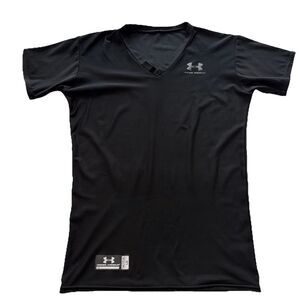 Under Armour Womens Tactical Compression Shirt Size Large V Neck hiking yoga Gym